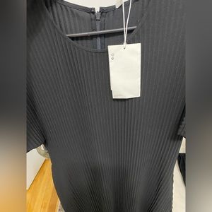 cos dress, long black, polyester material